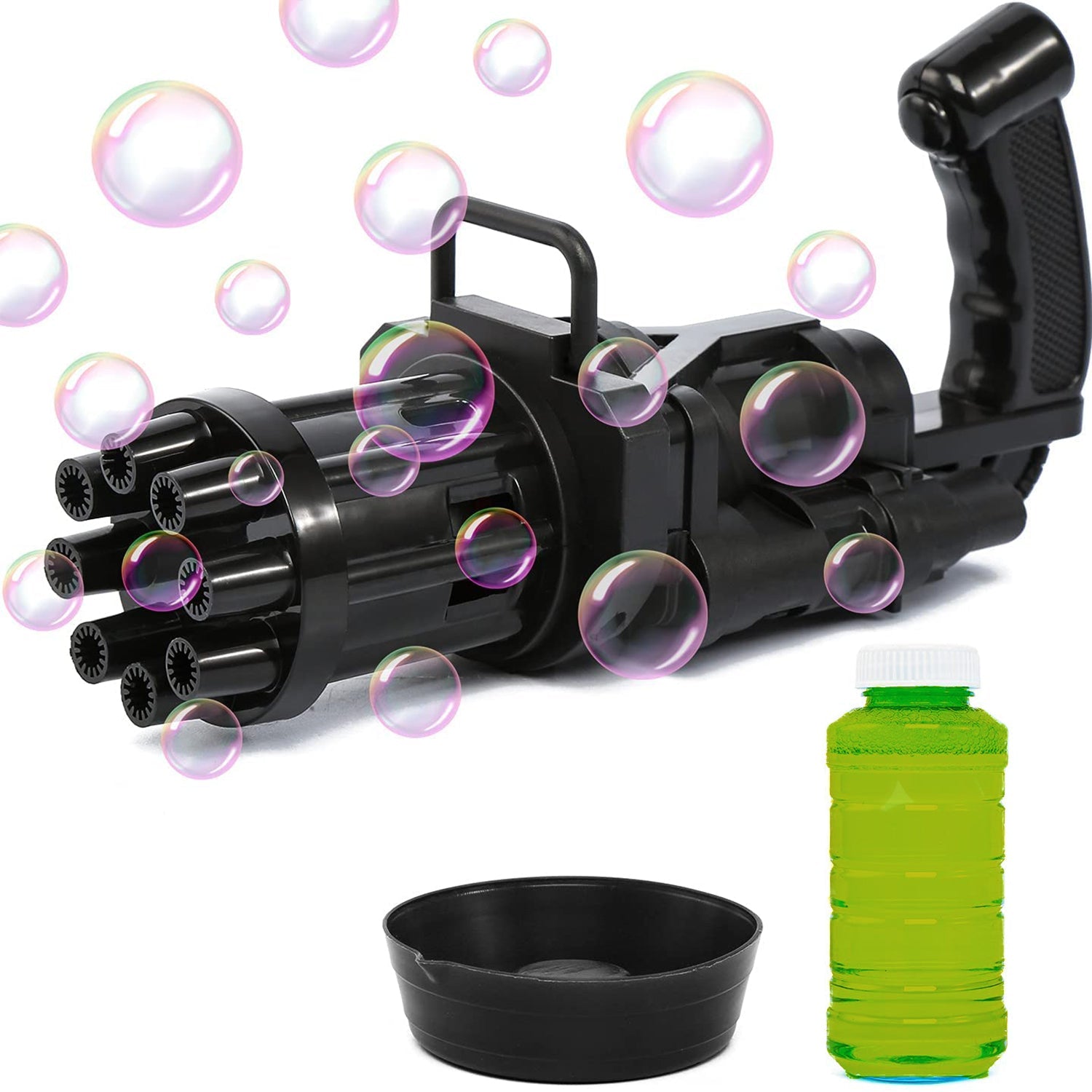 8 Hole Battery Operated Bubbles Gun Toys for Boys and Girls (1 Piece) - Outdoor Playtime Fun | EagleShopy