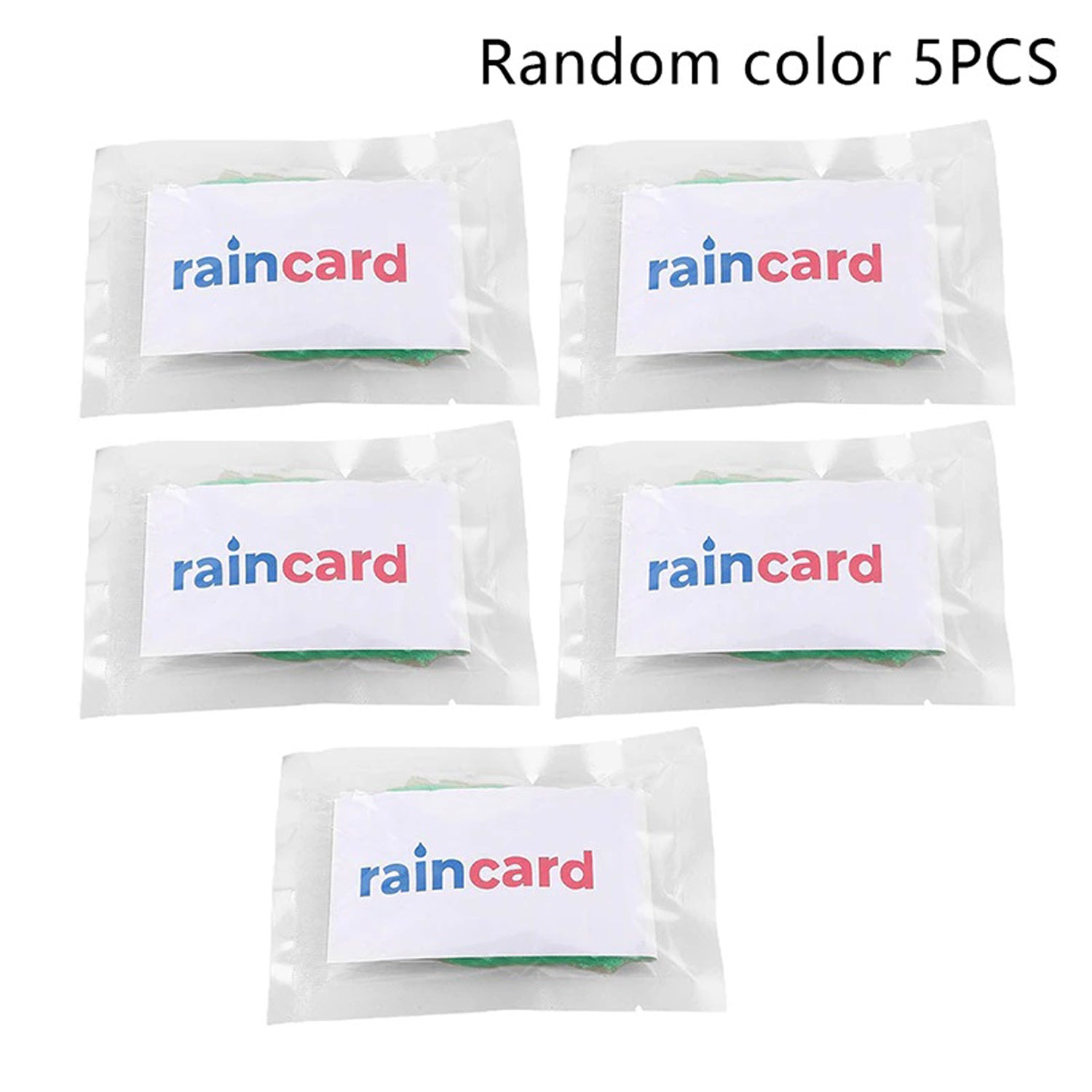 Disposable Pocket Size Easy to Carry Raincoat Pack of 5 Rain Cards - Stay Dry on the Go | EagleShopy