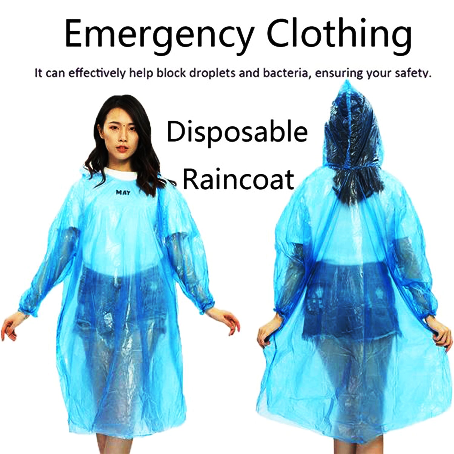 Disposable Pocket Size Easy to Carry Raincoat Pack of 5 Rain Cards - Stay Dry on the Go | EagleShopy